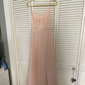 BHLDN Tinsley blush bridesmaids/prom dress- size 6